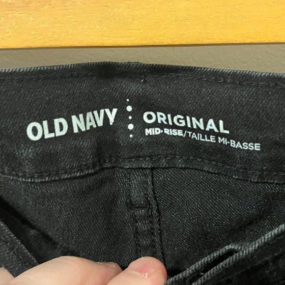 OLD NAVY | Women's Original Mid Rise Jeans Black 16 Short - Picture 6 of 7